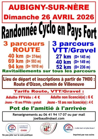 Randonnée Cyclo en Pays Fort 2026 Guide Inscription Résultats