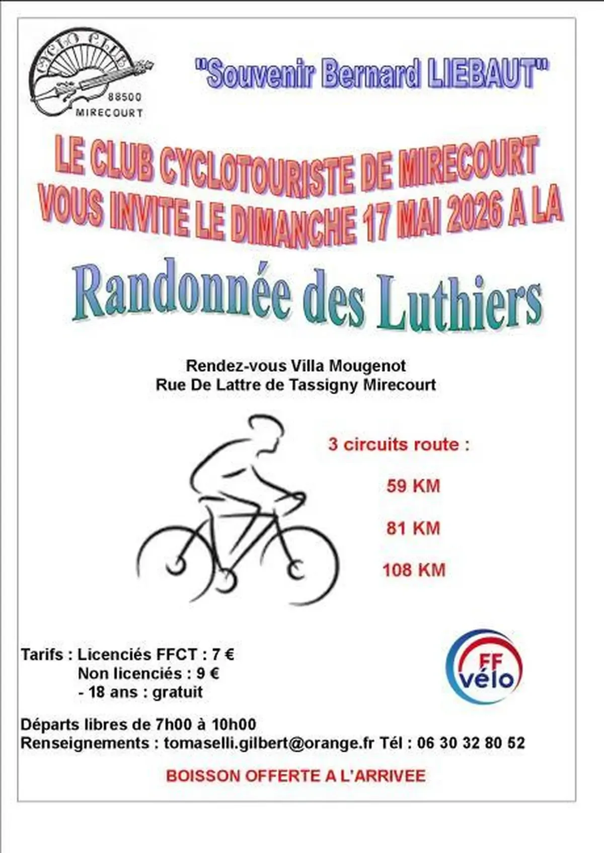 Randonnee des Luthiers 2026 Guide Inscription Résultats