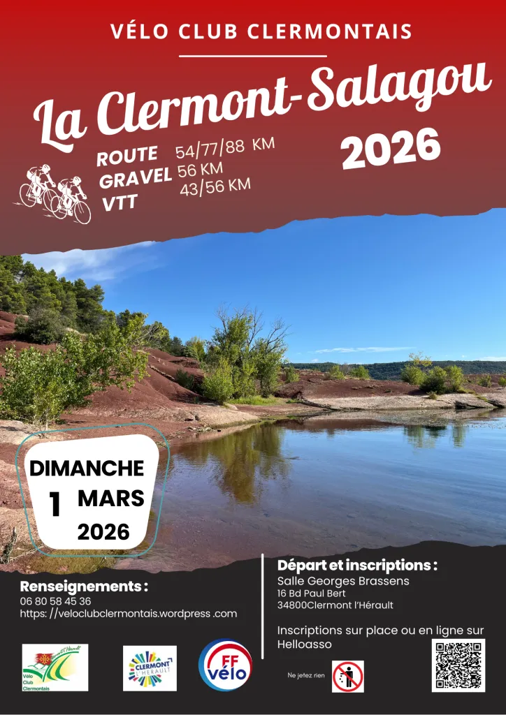 Randonnée « la Clermont-salagou » 2026 Guide Inscription Résultats