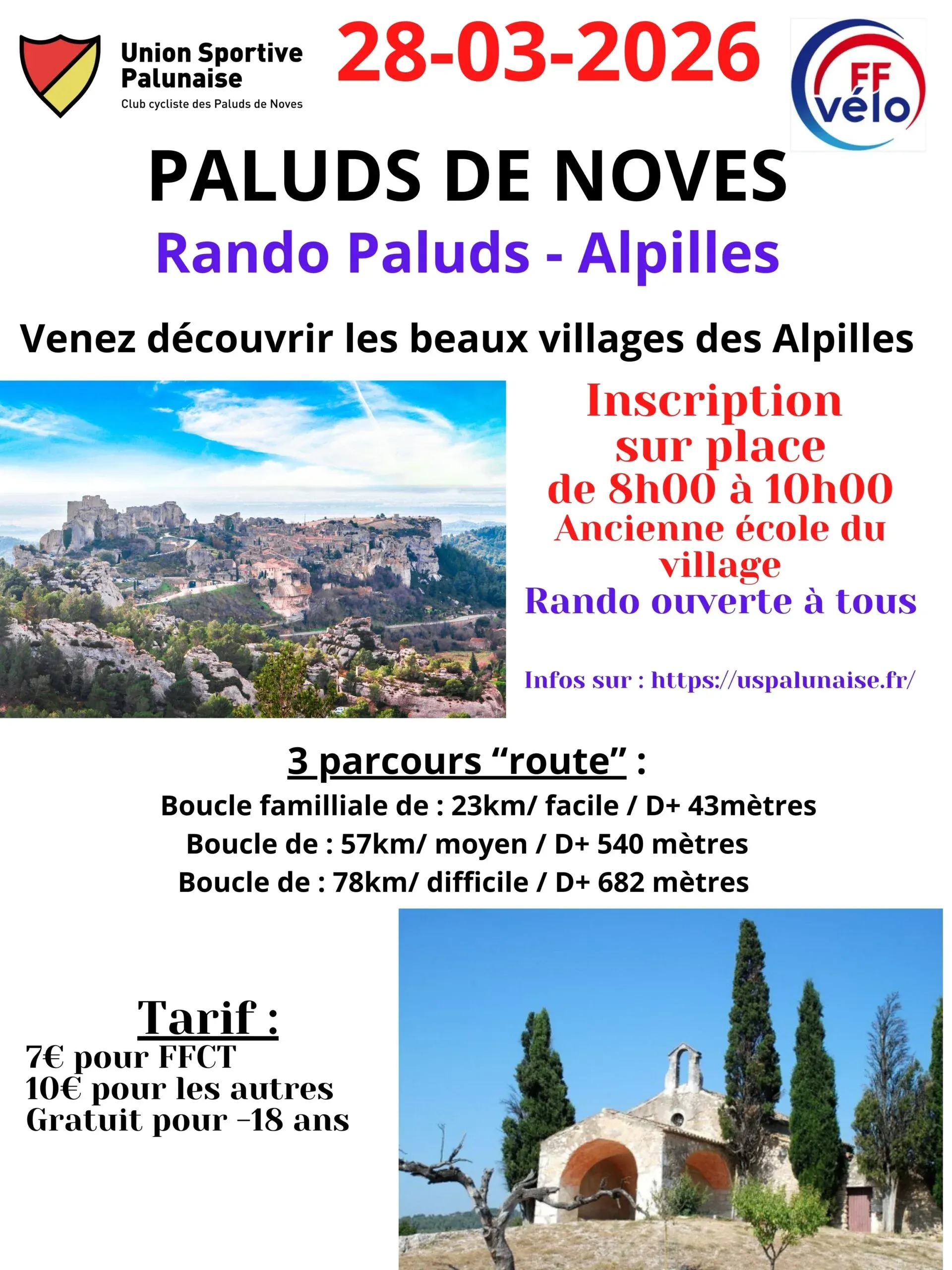 Rando Paluds aux Alpilles 2026 Guide Inscription Résultats