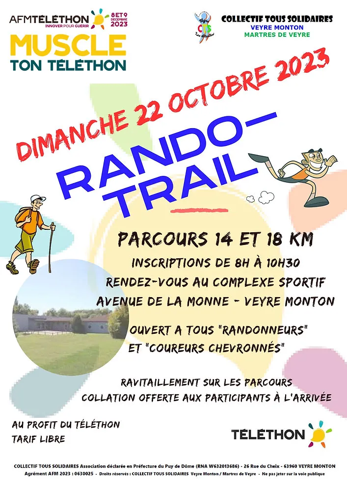 Randos Téléthon Veyre Monton 2026 Guide Inscription Résultats