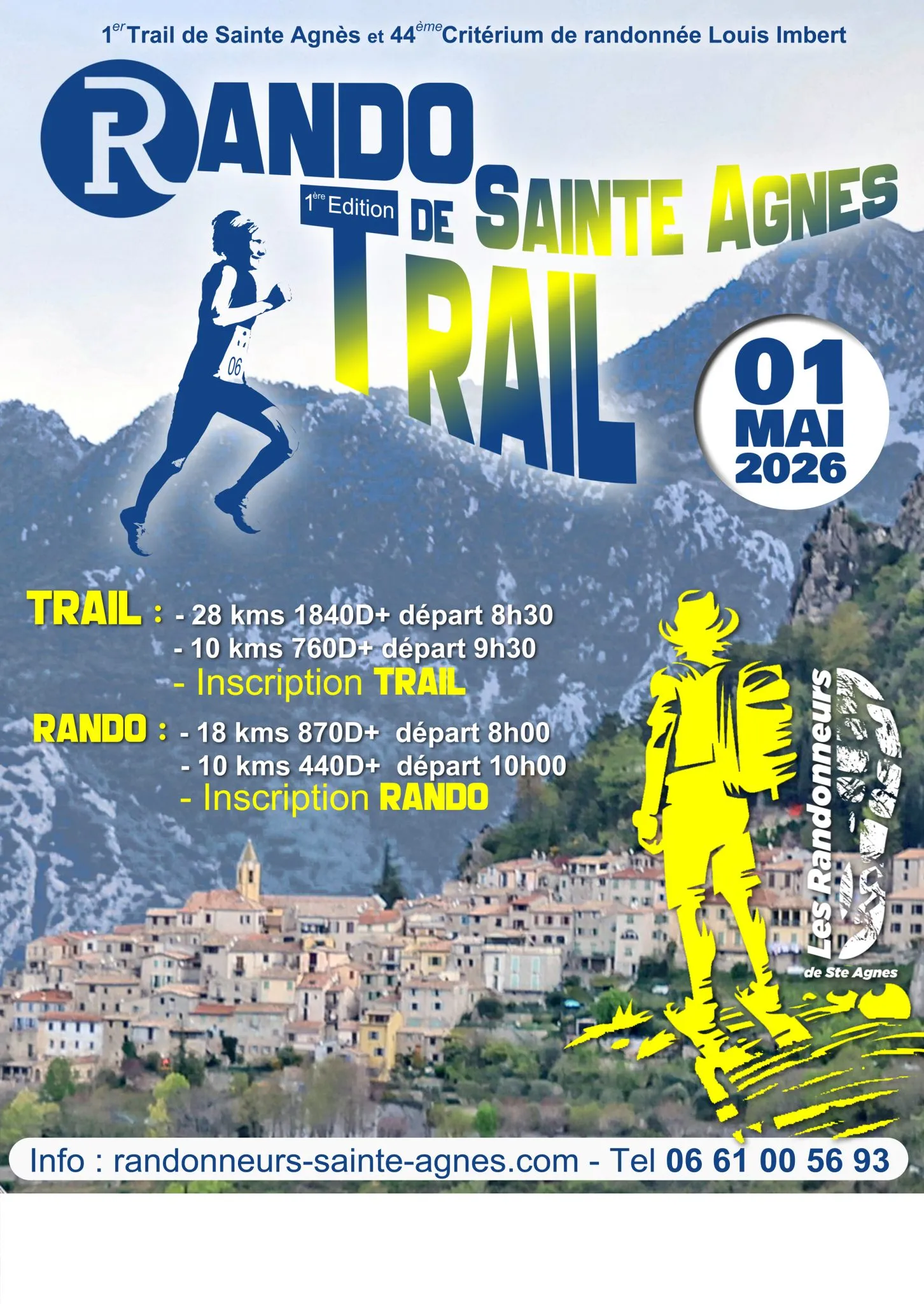 Rando Trail Sainte Agnes 2026 Guide Inscription Résultats