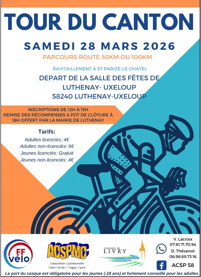 Tour du Canton Luthenay Uxeloup 2026 Guide Inscription Résultats