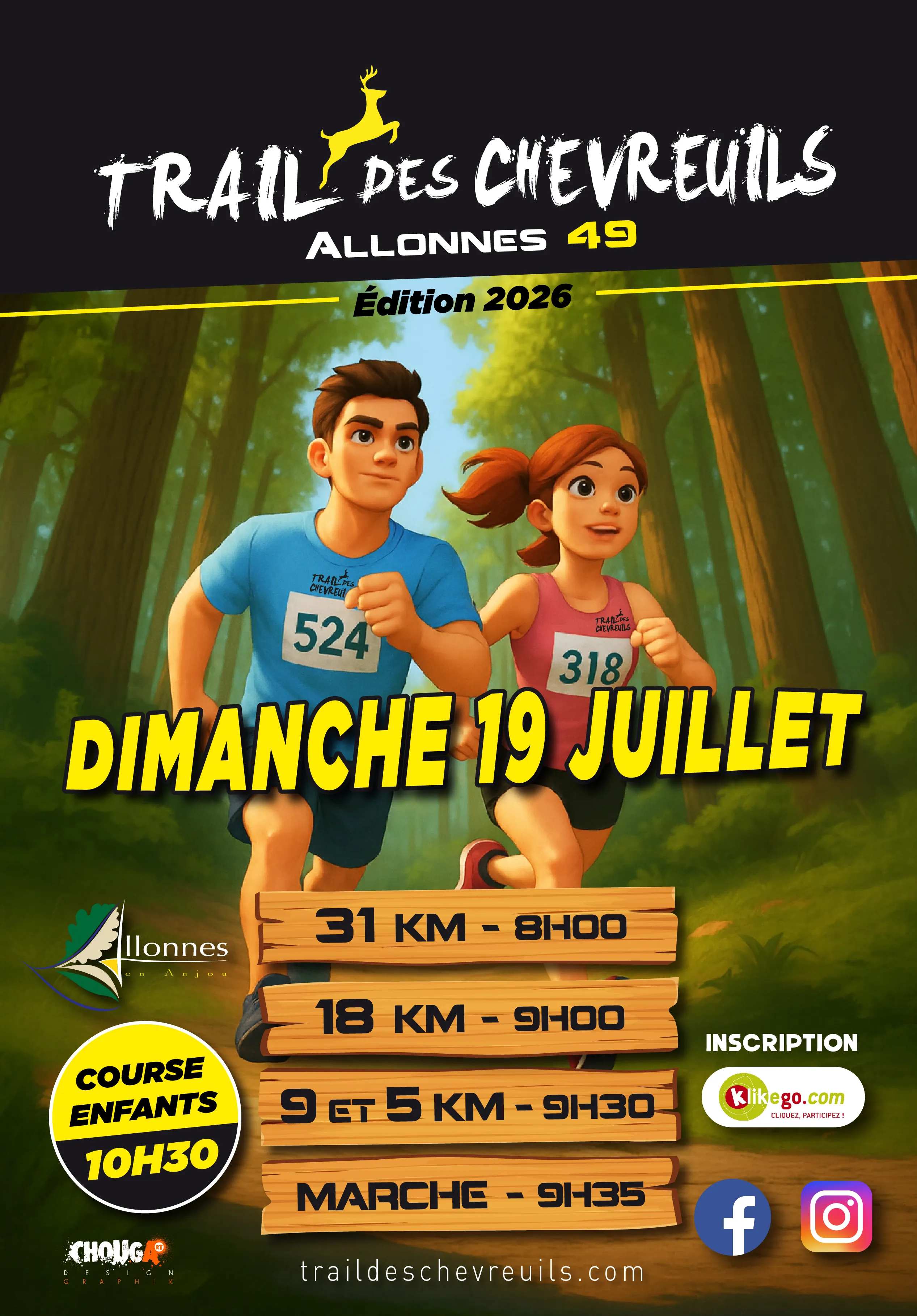 Trail des Chevreuils – Allonnes 2026 Guide Inscription Résultats
