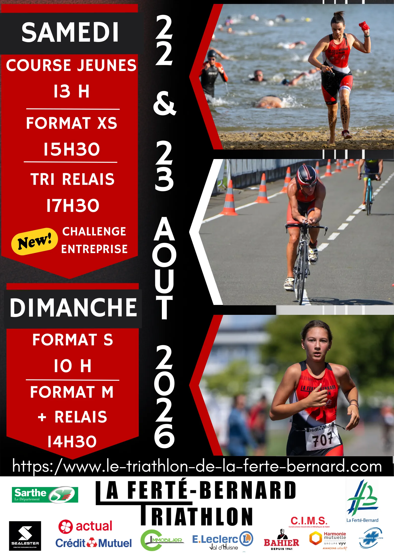 Triathlon de la Ferté-Bernard 2026 Guide Inscription Résultats