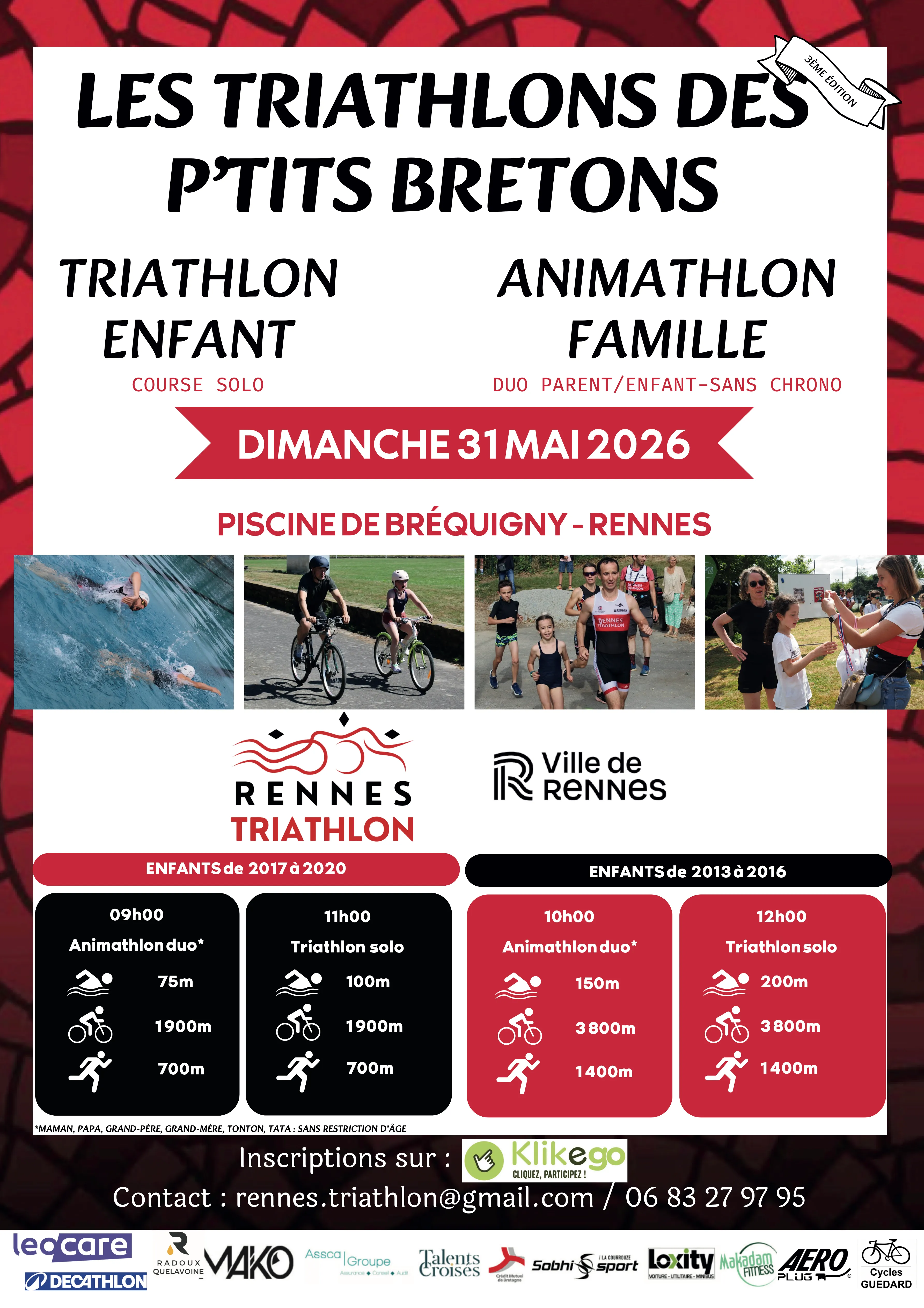 Triathlon des P’tits Bretons 2026 Guide Inscription Résultats