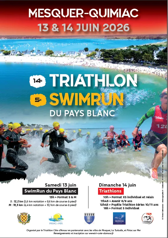 Triathlon et SwimRun Mesquer-Quimiac 2026 Guide Inscription Résultats
