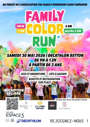 Family color run Betton 2026 Guide Inscription Résultats