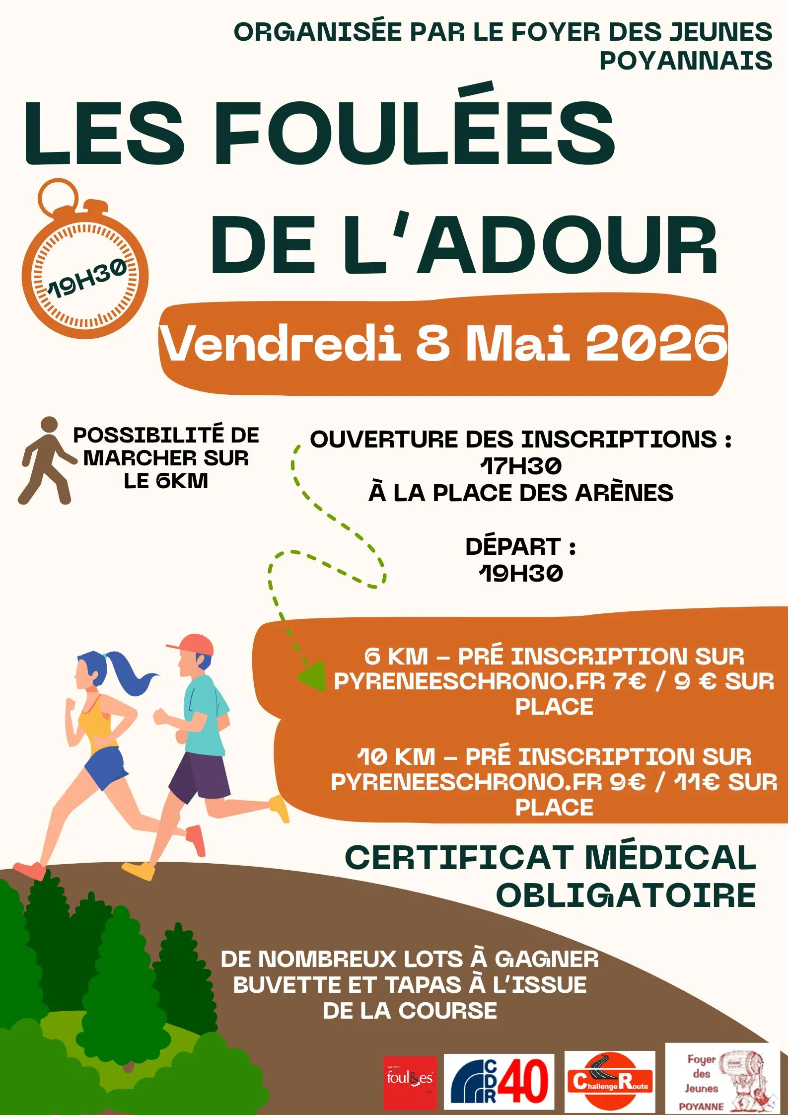 Foulées de l’Adour 2026 Guide Inscription Résultats