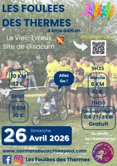 Foulées des Thermes – Le Vieil Evreux 2026 Guide Inscription Résultats