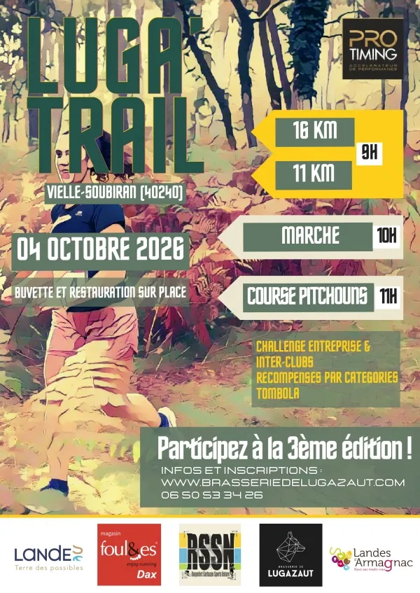 Luga&rsquo;Trail 2026 Guide Inscription Résultats
