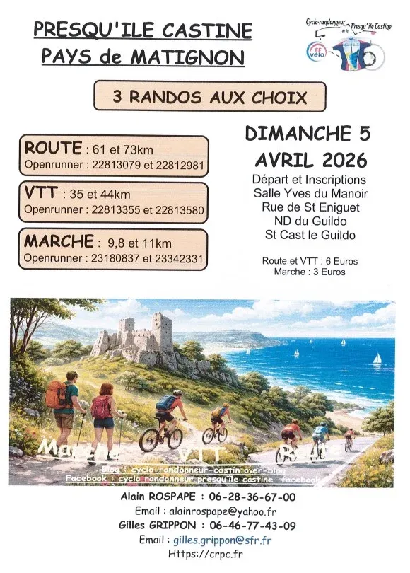 Presqu&rsquo;Ile Castine Pays de Matignon 2026 Guide Inscription Résultats