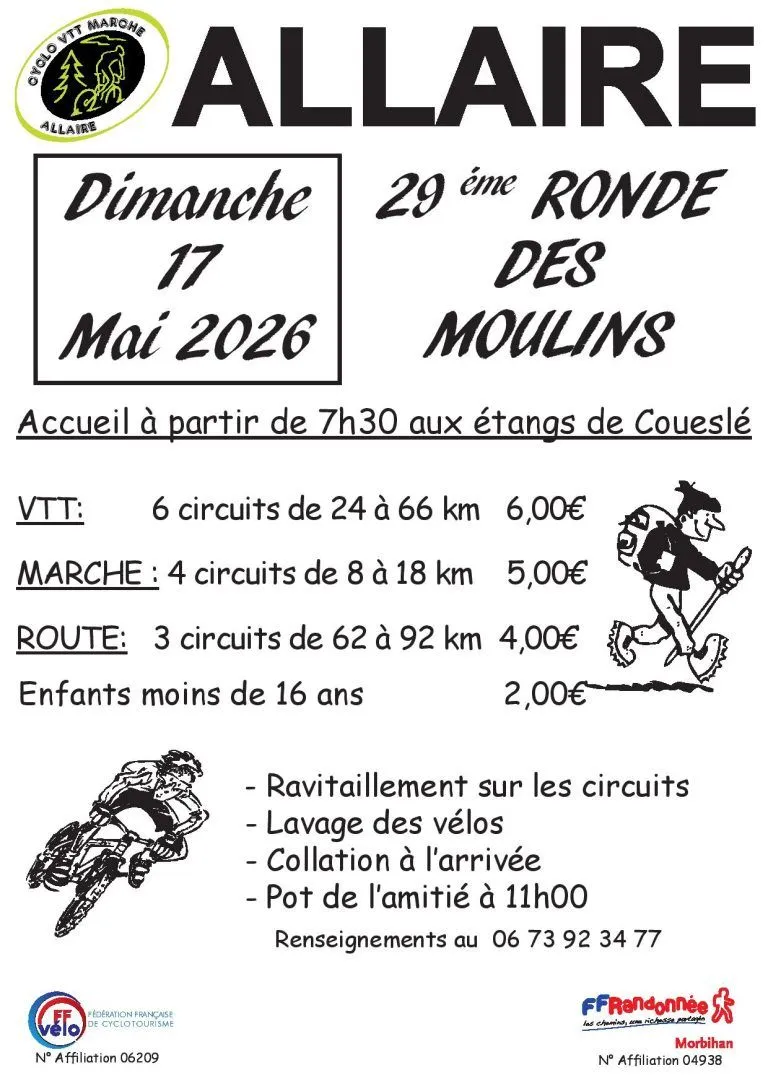 Ronde des Moulins Allaire 2026 Guide Inscription Résultats