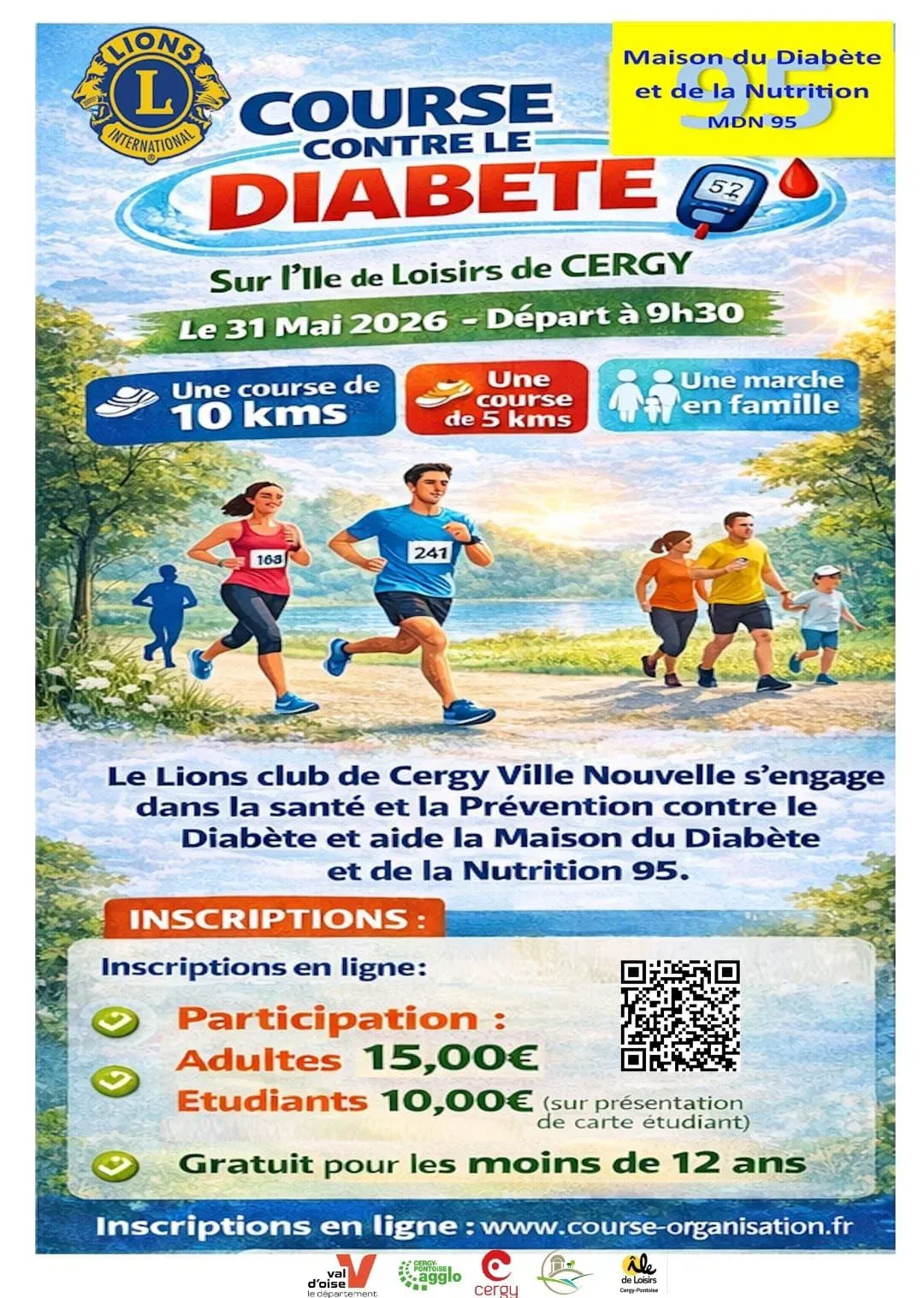 Course contre le Diabète à Cergy 2026 Guide Inscription Résultats
