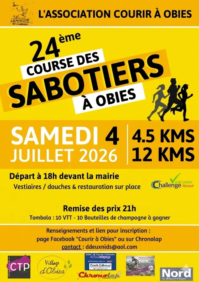 Course des sabotiers – Obies 2026 Guide Inscription Résultats