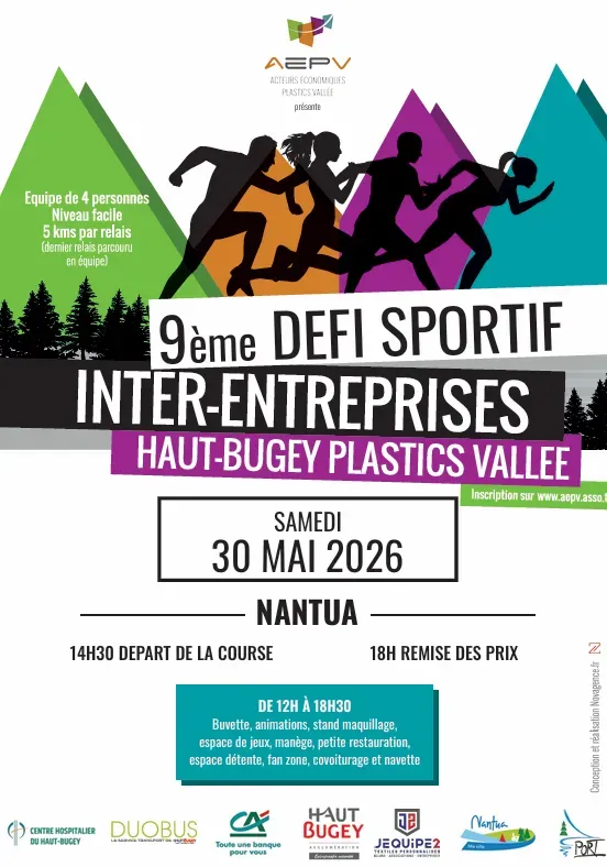Défi sportif inter-entreprises Haut-Bugey Plastics 2026 Guide Inscription Résultats