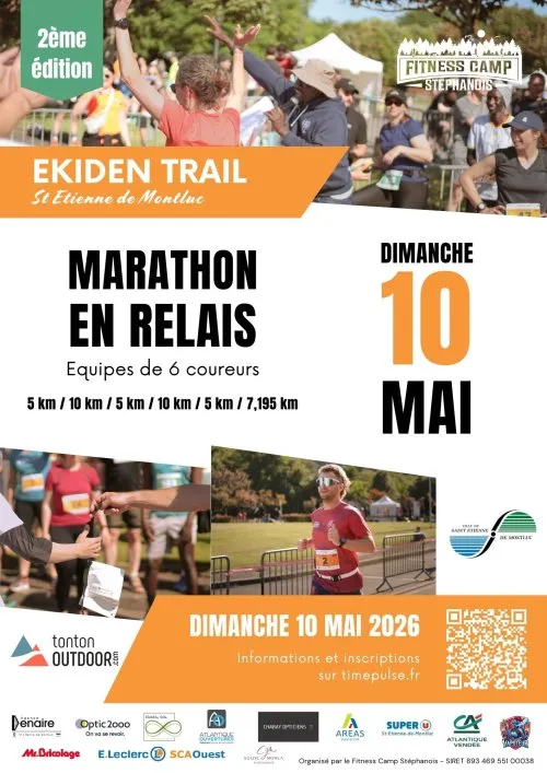 Ekiden Trail de Saint Etienne de Montluc 2026 Guide Inscription Résultats