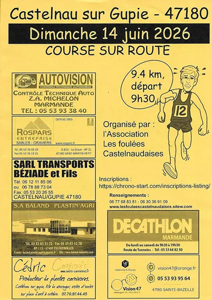 Foulées Castelnaudaises 2026 Guide Inscription Résultats
