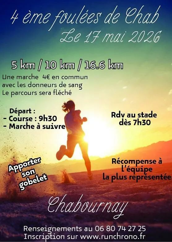 Foulées de Chabournay 2026 Guide Inscription Résultats