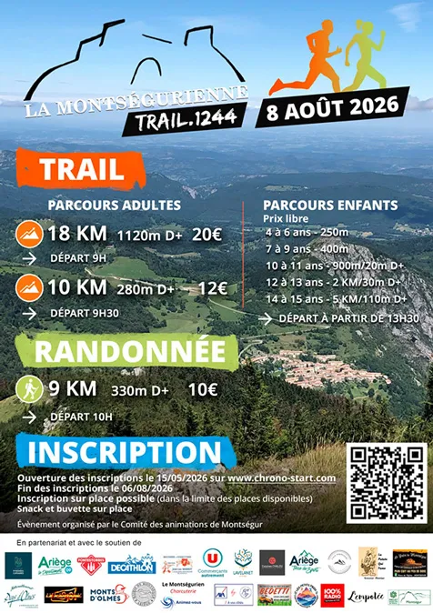 La Montségurienne trail 1244 2026 Guide Inscription Résultats