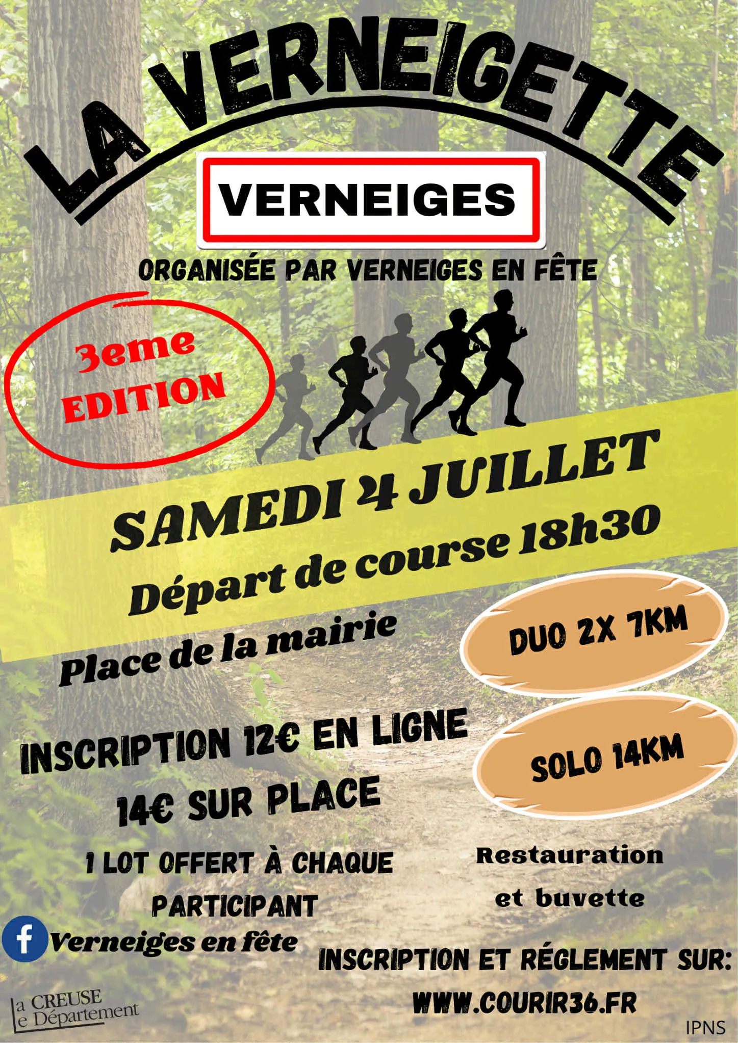 affiche de la course