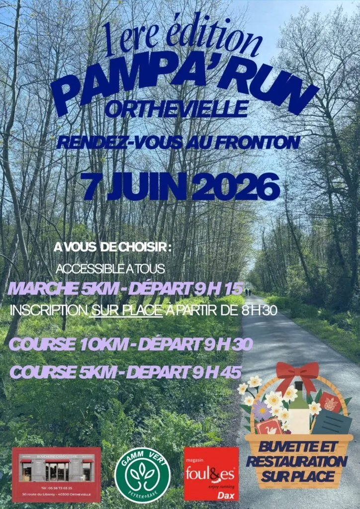 Pampa’Run Orthevielle 2026 Guide Inscription Résultats