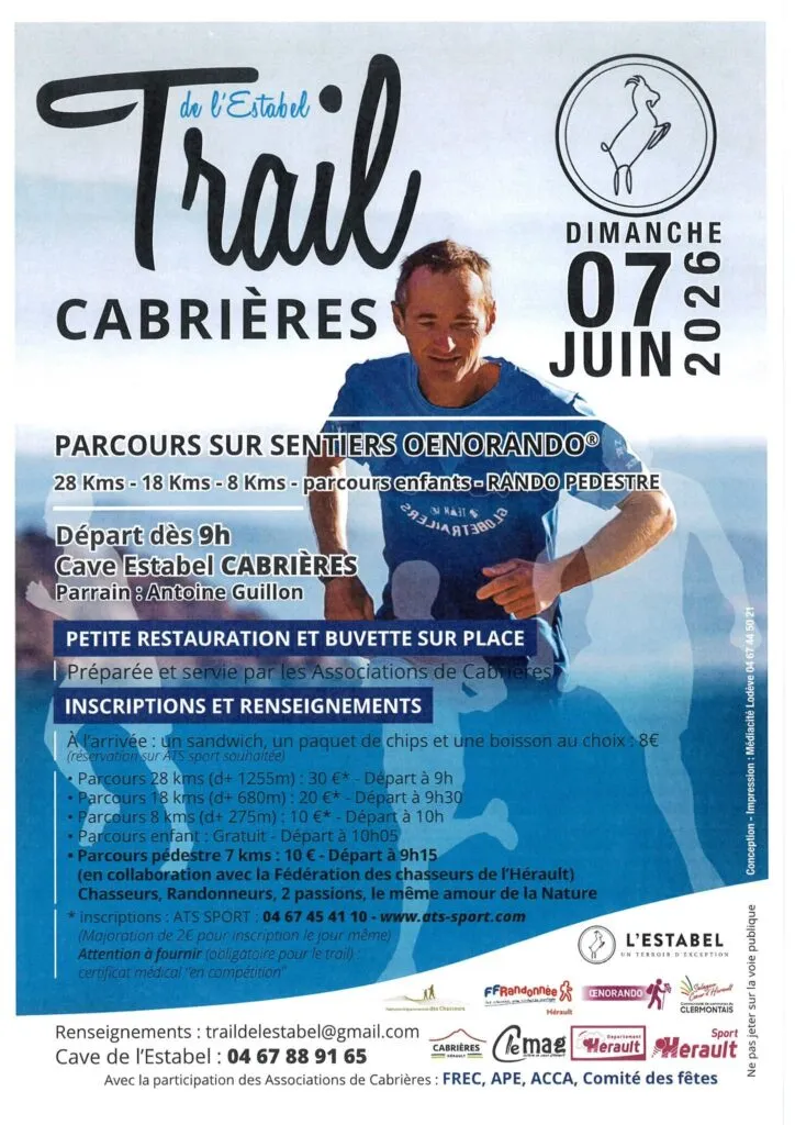 Trail de l&rsquo;Estabel Cabrières 2026 Guide Inscription Résultats