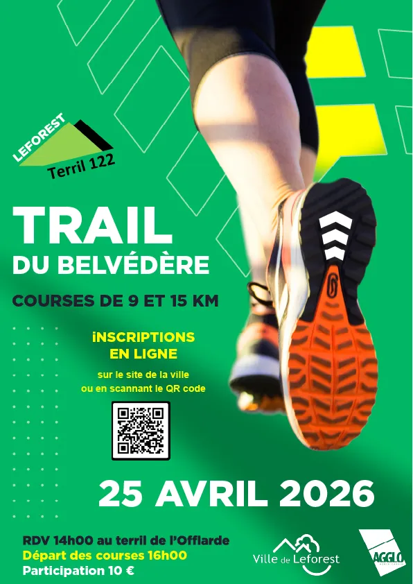 Trail du Belvedère Leforest 2026 Guide Inscription Résultats