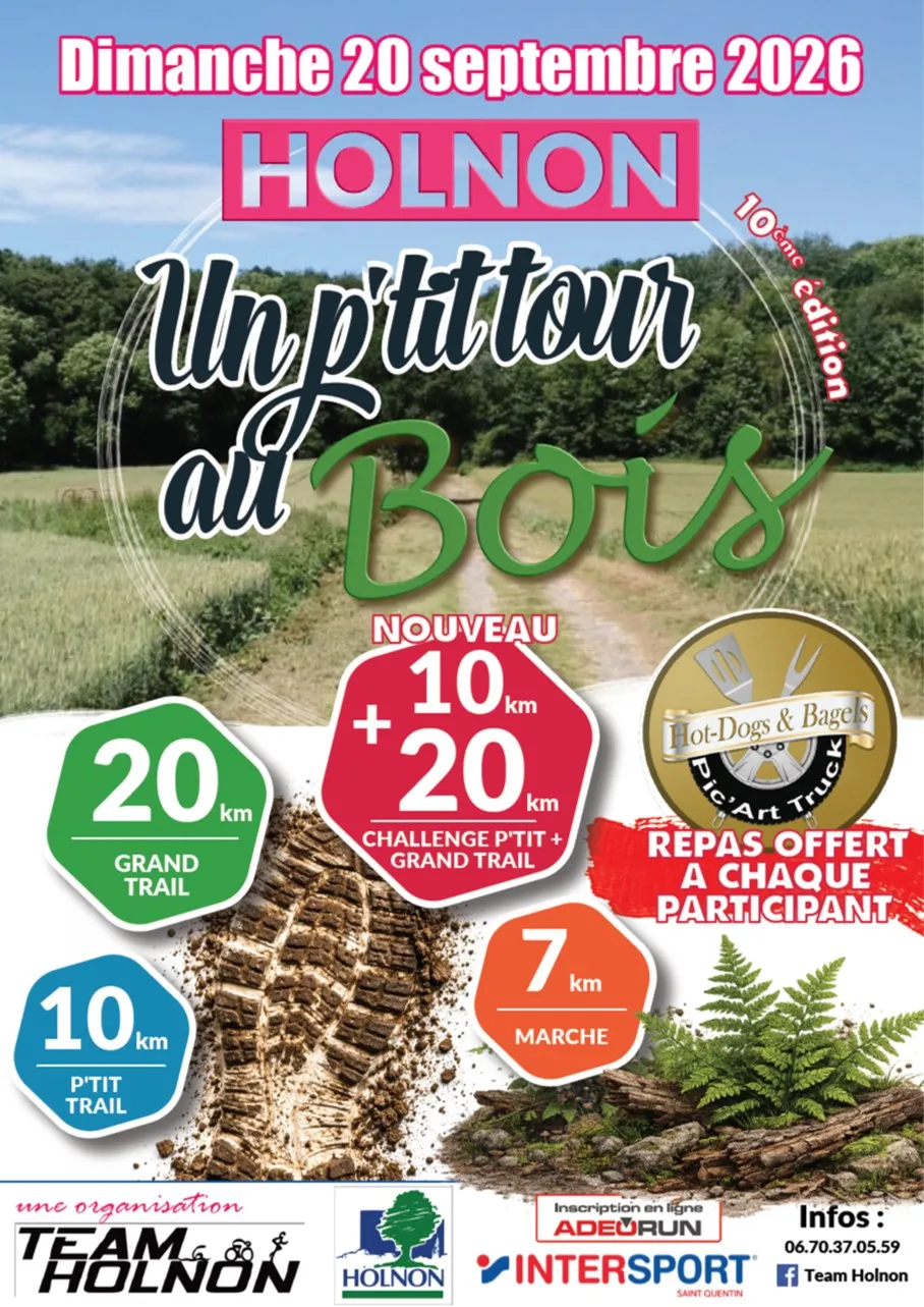 Un ptit tour au Bois – Trail Holnon 2026 Guide Inscription Résultats