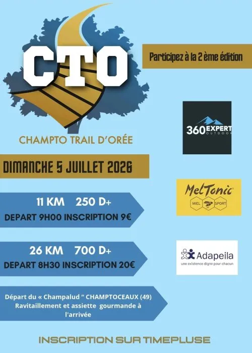 Champto trail d&rsquo;Orée 2026 Guide Inscription Résultats