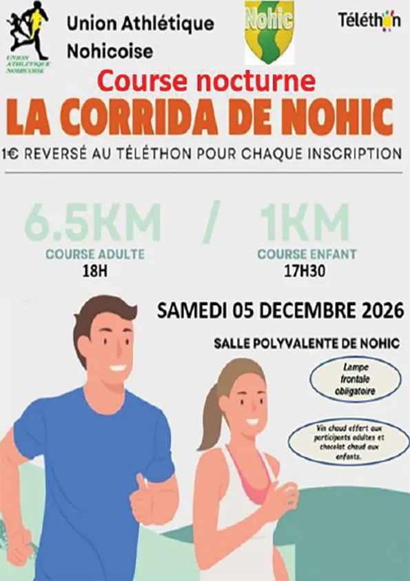 Corrida de Nohic 2026 Guide Inscription Résultats