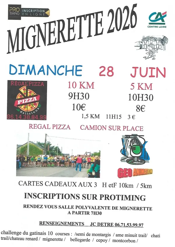 affiche de la course