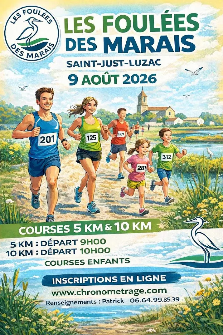 Foulées des Marais de Saint Just Luzac 2026 Guide Inscription Résultats