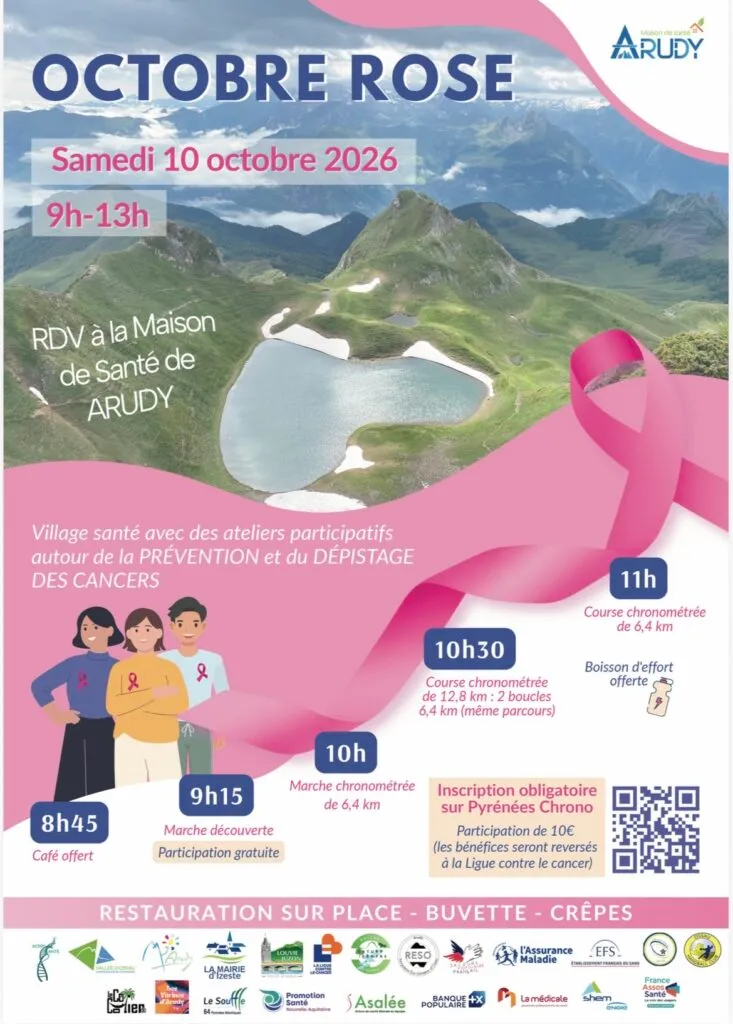 Octobre Rose d&rsquo;Arudy 2026 Guide Inscription Résultats