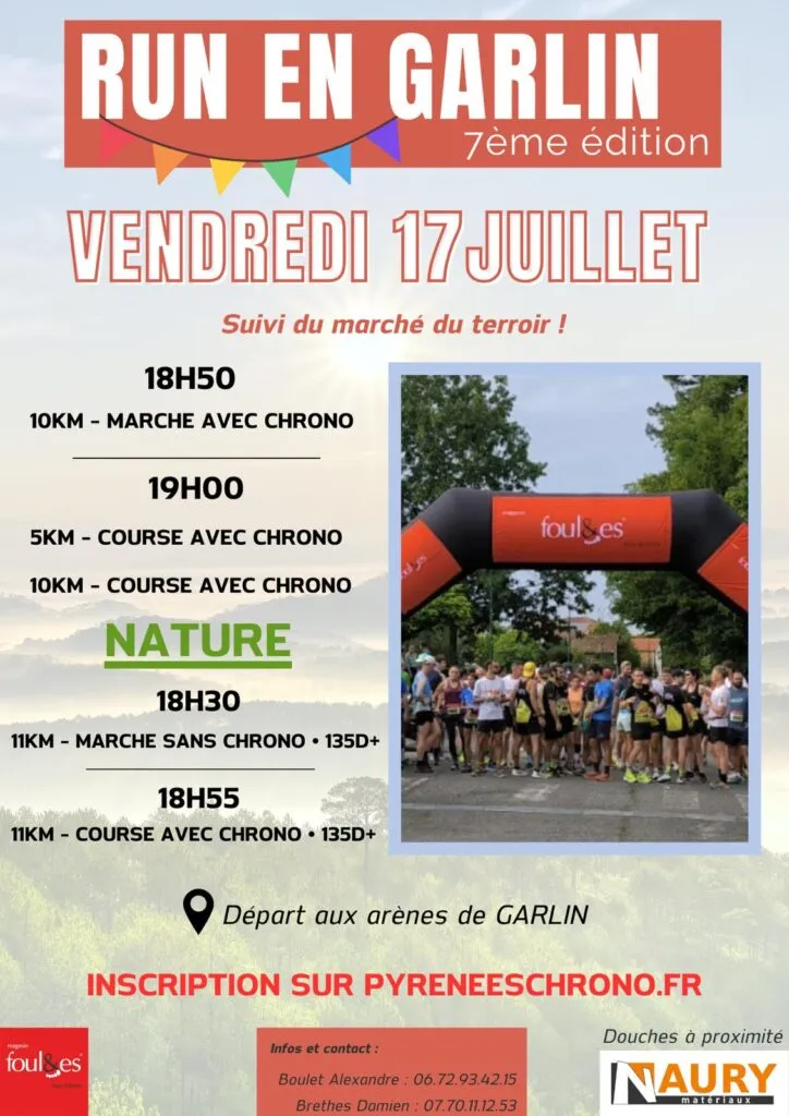 Run en Garlin 2026 Guide Inscription Résultats