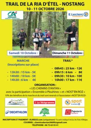 Trail de la Ria d&rsquo;Etel 2026 Guide Inscription Résultats
