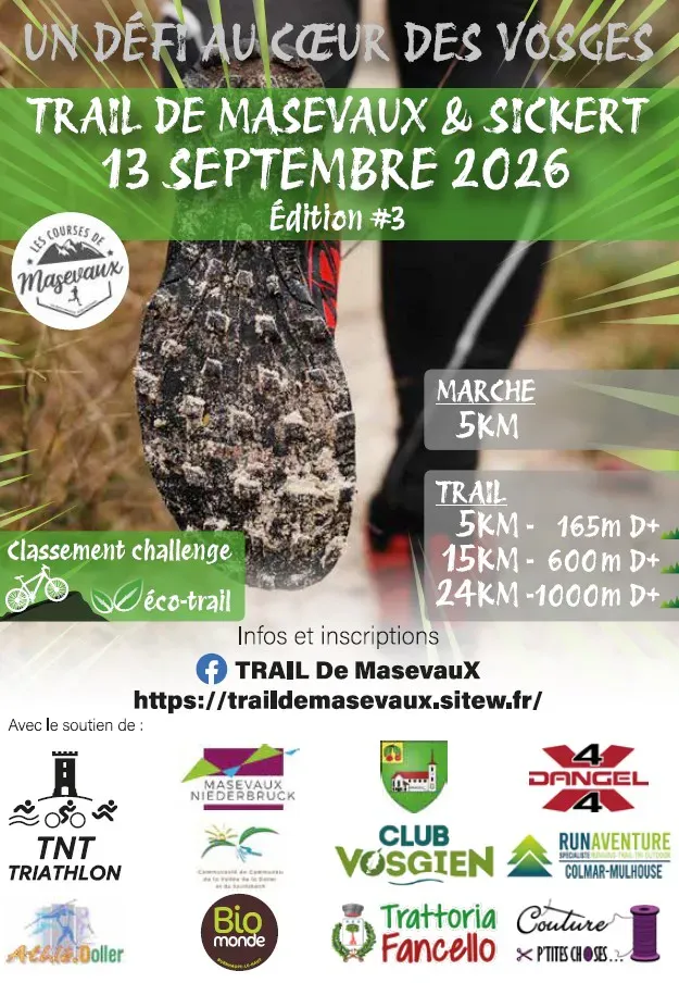 Trail de Masevaux 2026 Guide Inscription Résultats
