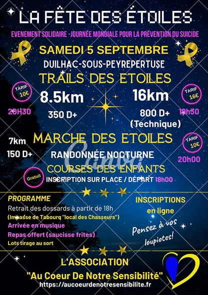 Trail des Etoiles Duilhac 2026 Guide Inscription Résultats