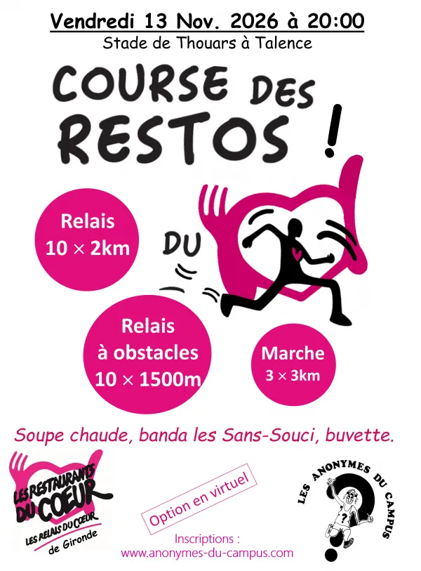 Course des Restos du Coeur 2026 Guide Inscription Résultats