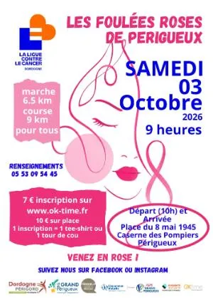Foulées Roses de Périgueux 2026 Guide Inscription Résultats
