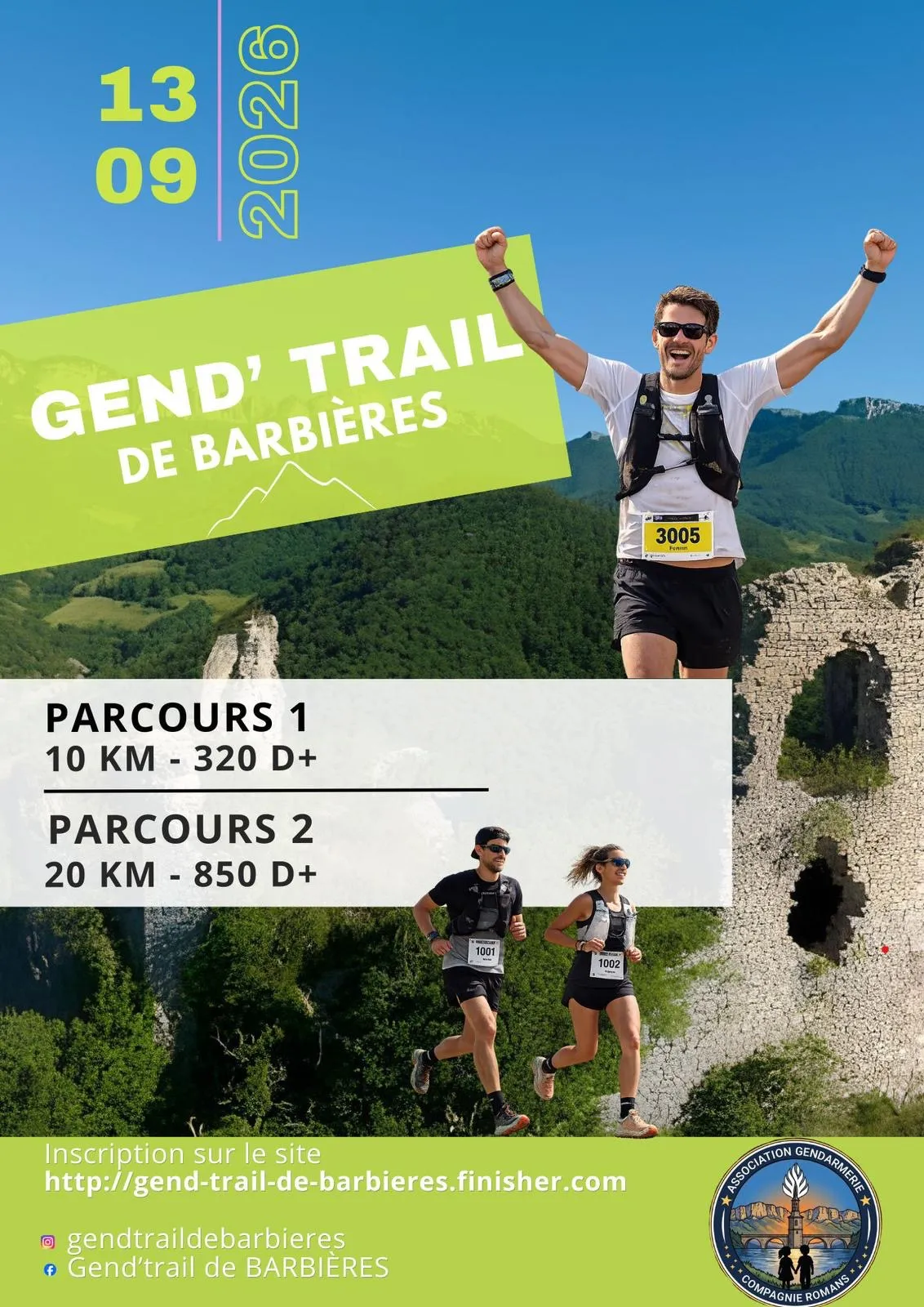 Gend&rsquo;Trail de Barbières 2026 Guide Inscription Résultats
