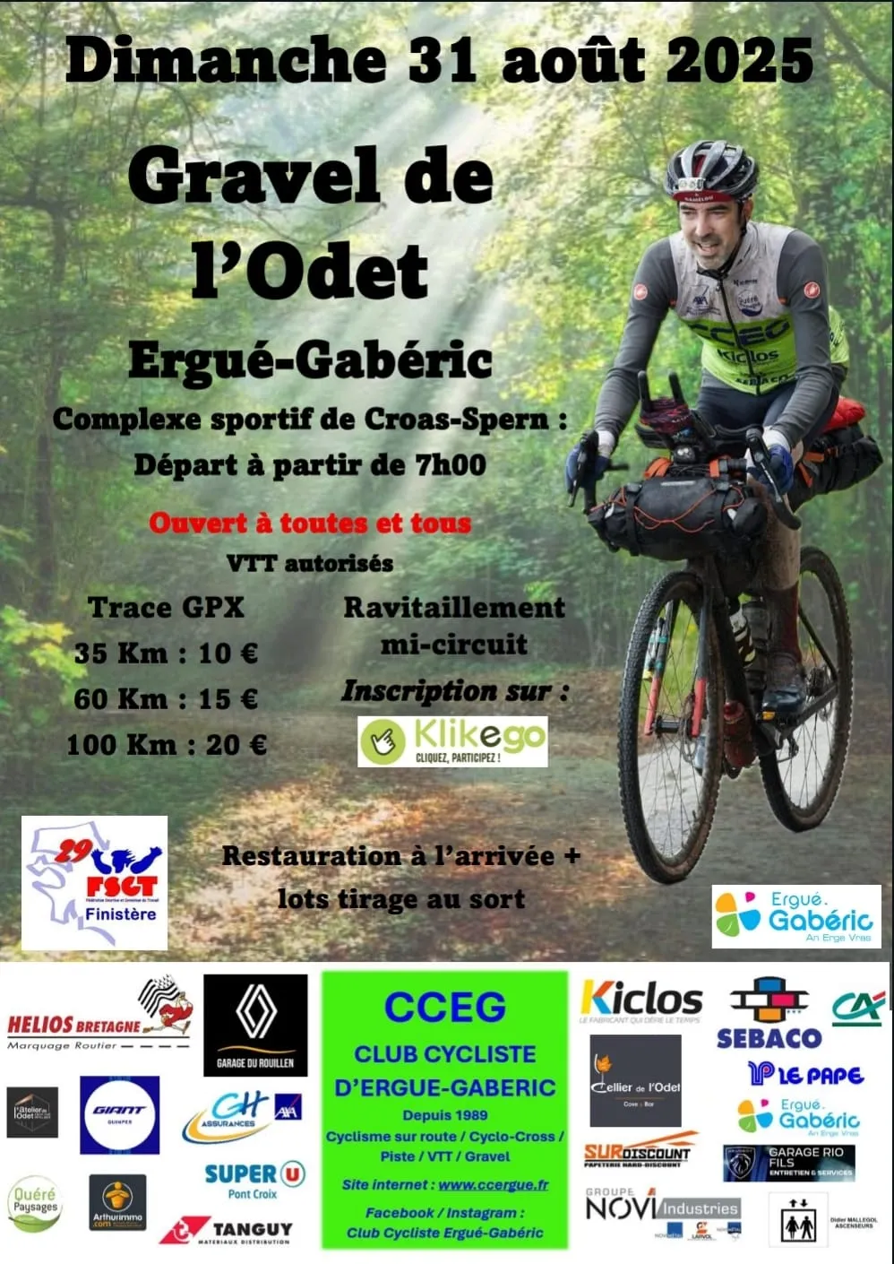 Gravel de l&rsquo;Odet 2026 Guide Inscription Résultats
