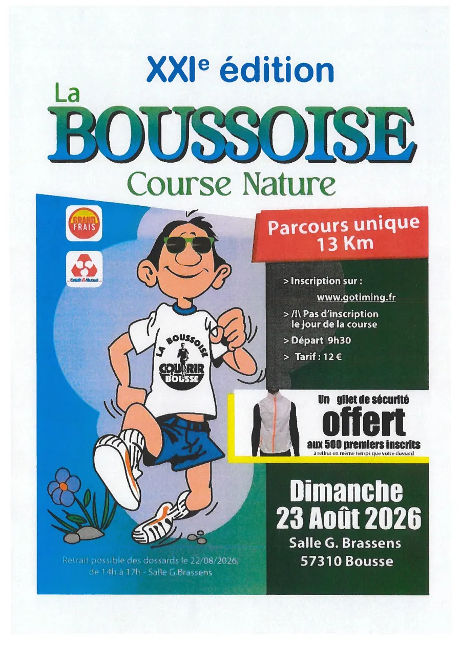 La Boussoise 2026 Guide Inscription Résultats