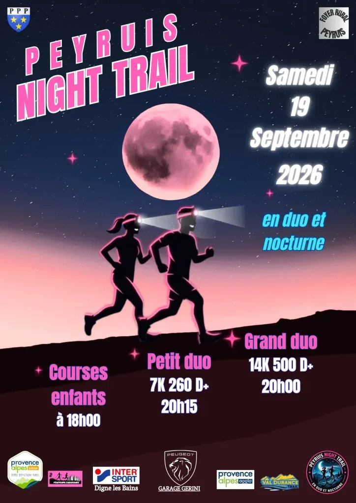 Peyruis Night Trail 2026 Guide Inscription Résultats