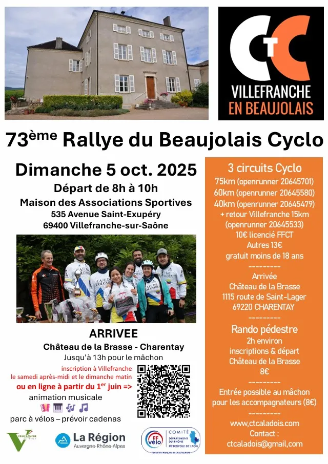 Rallye du Beaujolais Cyclo 2026 Guide Inscription Résultats