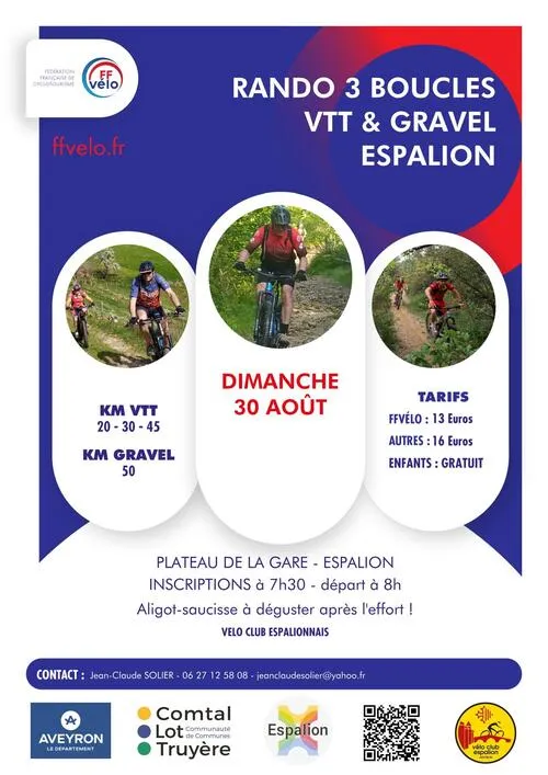 Rando des 3 Boucles Espalion 2026 Guide Inscription Résultats