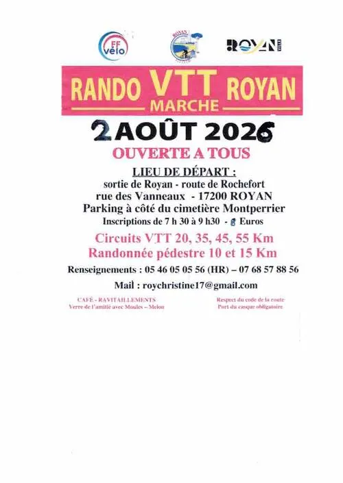 Randonnée de Royan 2026 Guide Inscription Résultats
