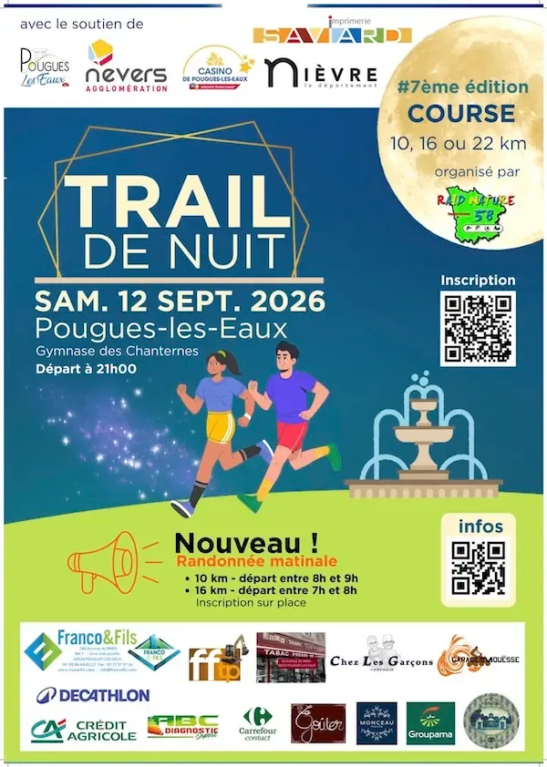 Trail de Nuit Pouguois 2026 Guide Inscription Résultats