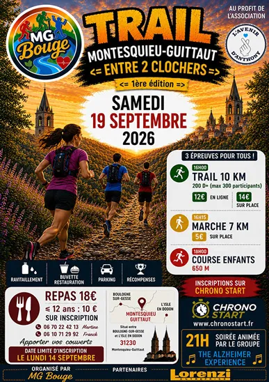 Trail entre 2 Clochers Montesquieu Guittaut 2026 Guide Inscription Résultats