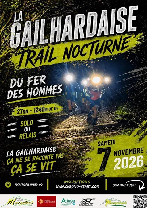Trail nocturne la Gailhardaise 2026 Guide Inscription Résultats